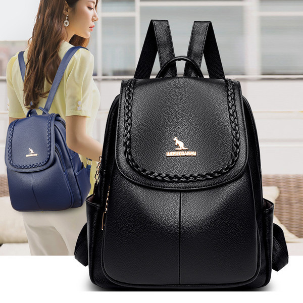 Ženski ruksak od eko kože u tri boje