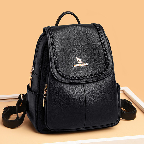 Ženski ruksak od eko kože u tri boje