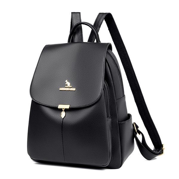 Sieviešu ikdienas - mugursoma ar kabatu un rāvējslēdzēju