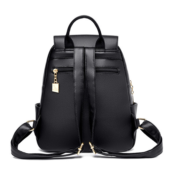 Sieviešu ikdienas - mugursoma ar kabatu un rāvējslēdzēju