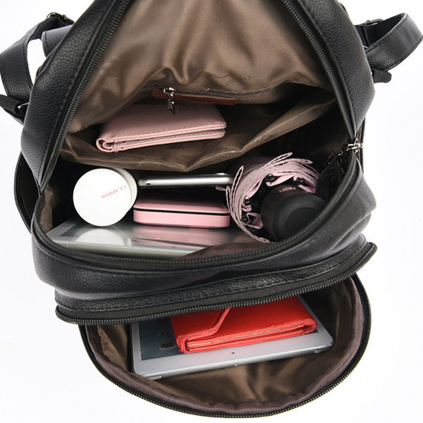 Új modell női hátizsák fém rögzítéssel - három színben