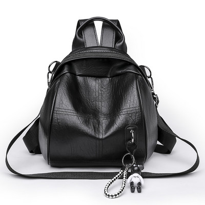 Moteriška kuprinė - su ilga rankena ir kišene