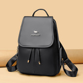 Sieviešu mugursoma ar metāla elementu