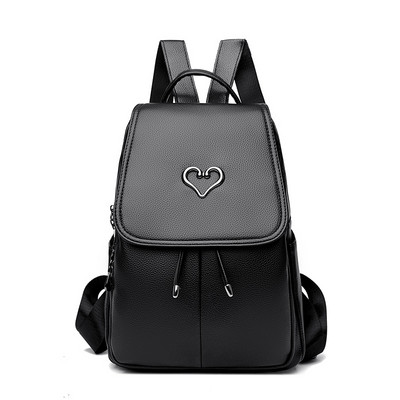 Sieviešu mugursoma ar metāla elementu