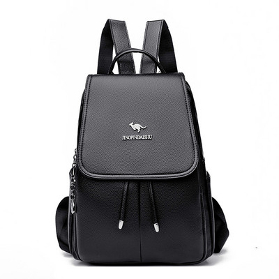 Sieviešu mugursoma ar metāla elementu