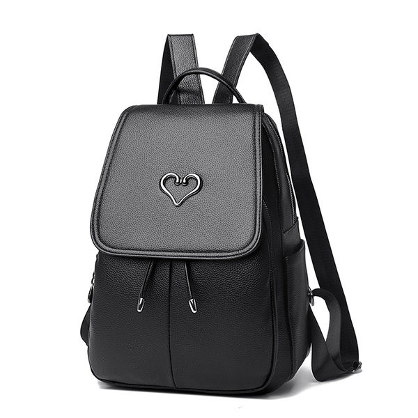 Sieviešu mugursoma ar metāla elementu