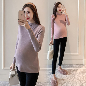 Дамски пуловер - за бременни с дълъг ръкав 