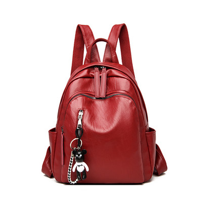 Ležerni ženski ruksak s privjeskom - dvije veličine