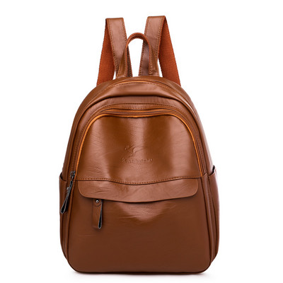 Sieviešu mugursoma 2022. gada jauna, liela ietilpības modes korejiešu versija daudzpusīgai mīkstas ādas studentu skolas somas mazai sieviešu mugursomai.