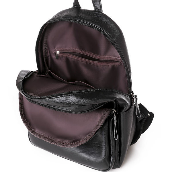 Sieviešu mugursoma 2022. gada jauna, liela ietilpības modes korejiešu versija daudzpusīgai mīkstas ādas studentu skolas somas mazai sieviešu mugursomai.