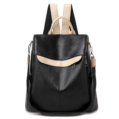 Ikdienas sieviešu mugursoma - ar ārējo kabatu