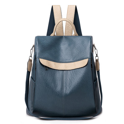 Ikdienas sieviešu mugursoma - ar ārējo kabatu