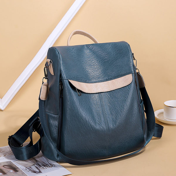 Ikdienas sieviešu mugursoma - ar ārējo kabatu