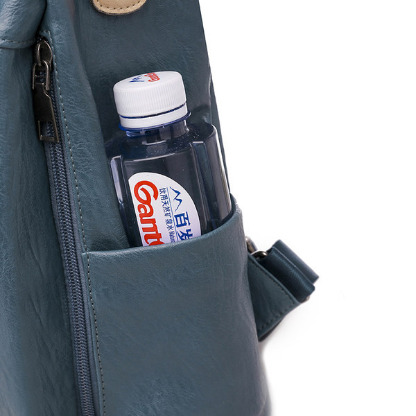 Ikdienas sieviešu mugursoma - ar ārējo kabatu