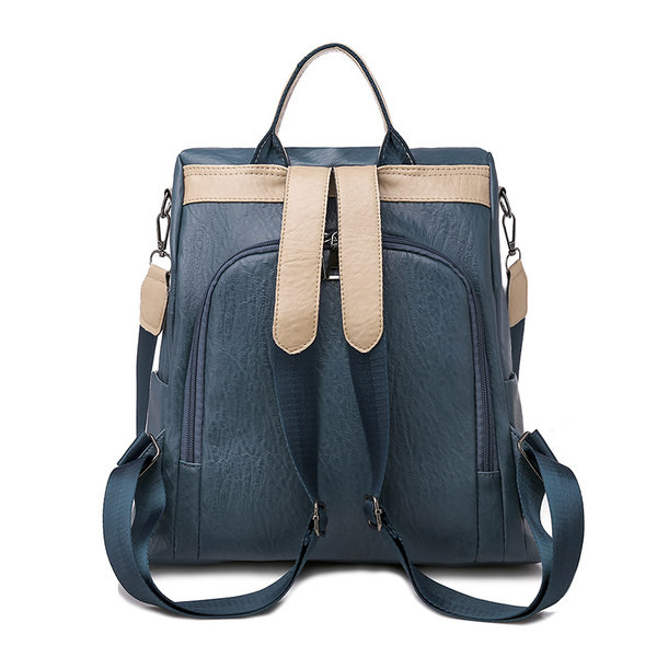 Ikdienas sieviešu mugursoma - ar ārējo kabatu