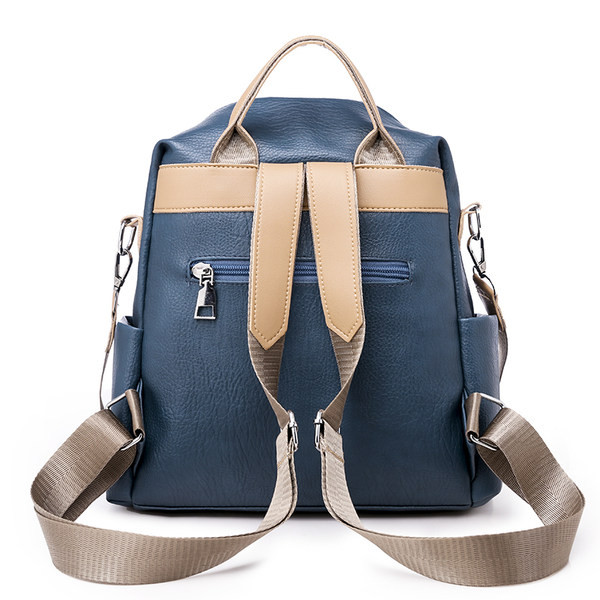 Sieviešu eko ādas mugursoma ar 3D elementu