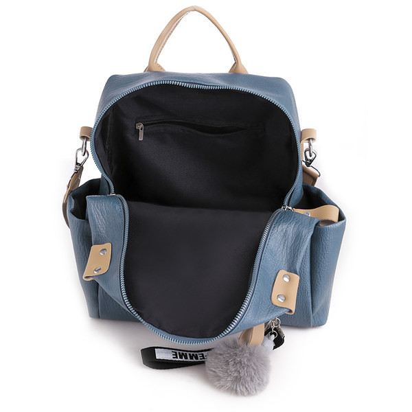 Sieviešu eko ādas mugursoma ar 3D elementu