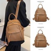 Ležerni ženski ruksak s patentnim zatvaračem