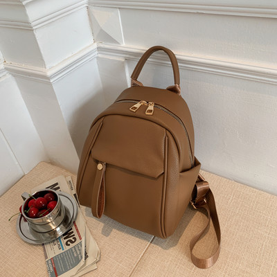 Ležerni ženski ruksak s patentnim zatvaračem