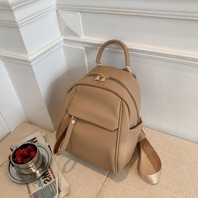 Ležerni ženski ruksak s patentnim zatvaračem