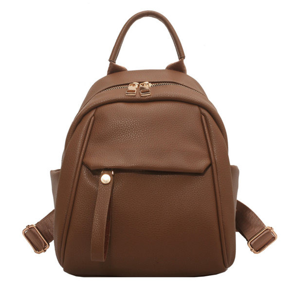 Ležerni ženski ruksak s patentnim zatvaračem