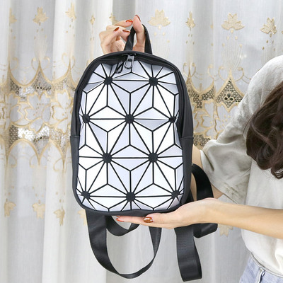 Jauna modeļa sieviešu mugursoma ar ģeometriskām formām