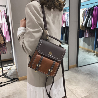 Moderan ženski ruksak od eko kože - tri boje