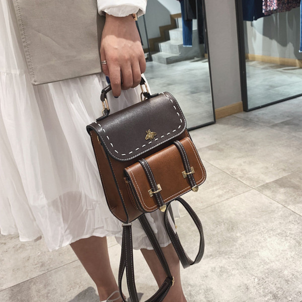 Moderan ženski ruksak od eko kože - tri boje