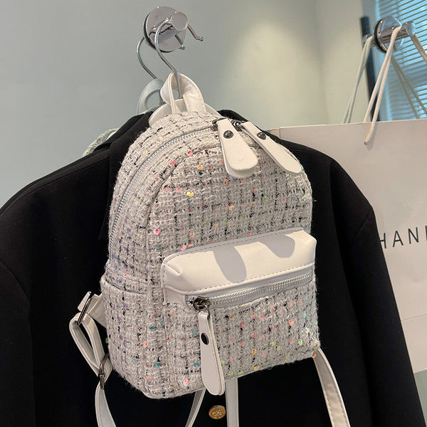 Ikdienas sieviešu mugursoma ar kabatu - trīs krāsas