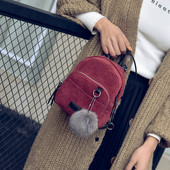 Tekstila sieviešu mugursoma - ar atslēgu turētāju