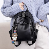 Sieviešu mugursoma - ar rāvējslēdzēju divās krāsās