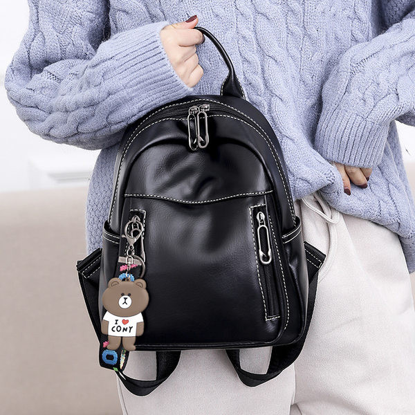 Sieviešu mugursoma - ar rāvējslēdzēju divās krāsās