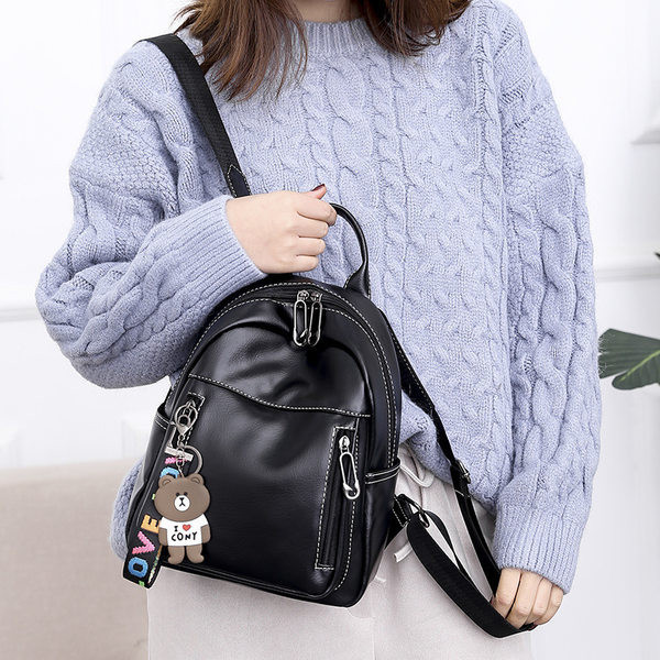 Sieviešu mugursoma - ar rāvējslēdzēju divās krāsās