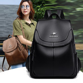 Έκο δερμάτινο σακίδιο πλάτης με μεταλλικό στοιχείο για γυναίκες