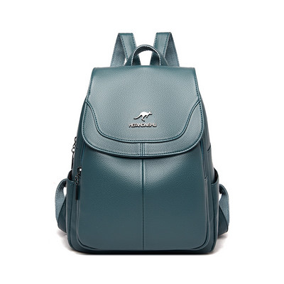 Έκο δερμάτινο σακίδιο πλάτης με μεταλλικό στοιχείο για γυναίκες