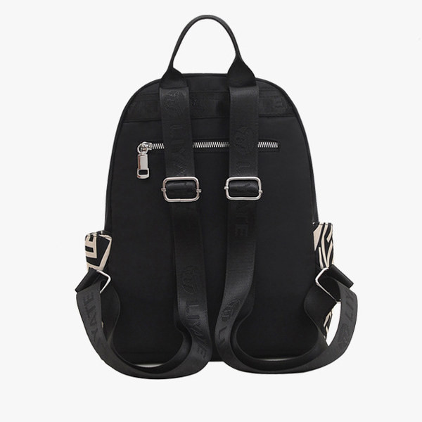 Sieviešu ikdienas eko ādas mugursoma ar rāvējslēdzēju un apdruku