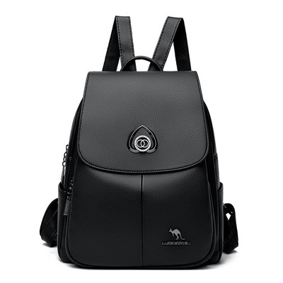 Sieviešu eko ādas mugursomas ikdienas modelis