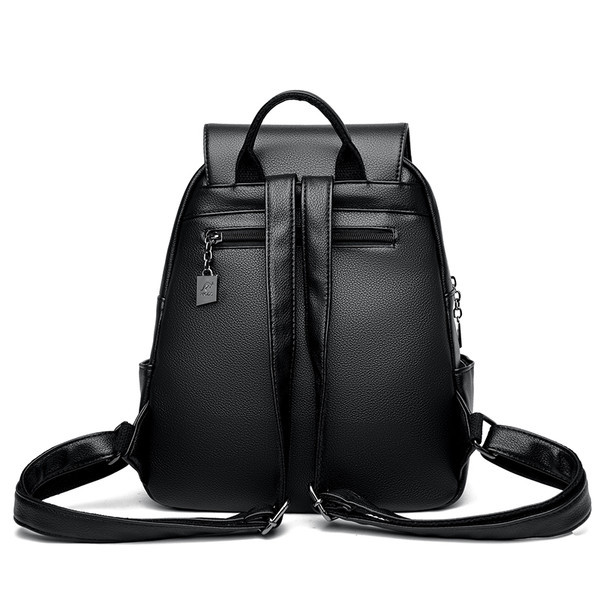 Sieviešu eko ādas mugursomas ikdienas modelis