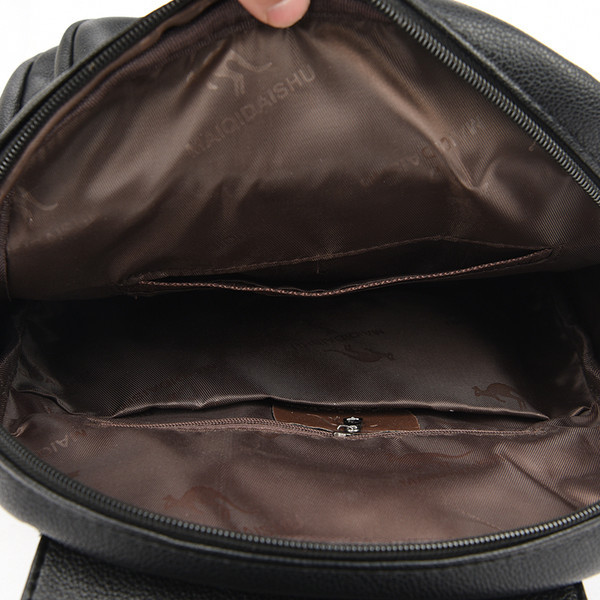 Sieviešu eko ādas mugursomas ikdienas modelis