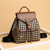 Eko ādas maza ikdienas mugursoma ar šņorēm