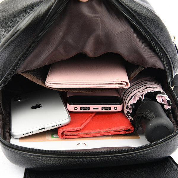 Ikdienas raksta sieviešu mugursoma ar rāvējslēdzēju