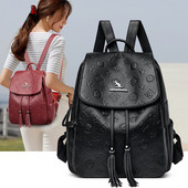 Sieviešu ikdienas mugursoma - izgatavota no eko ādas