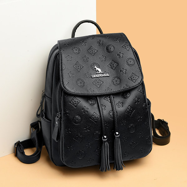 Sieviešu ikdienas mugursoma - izgatavota no eko ādas