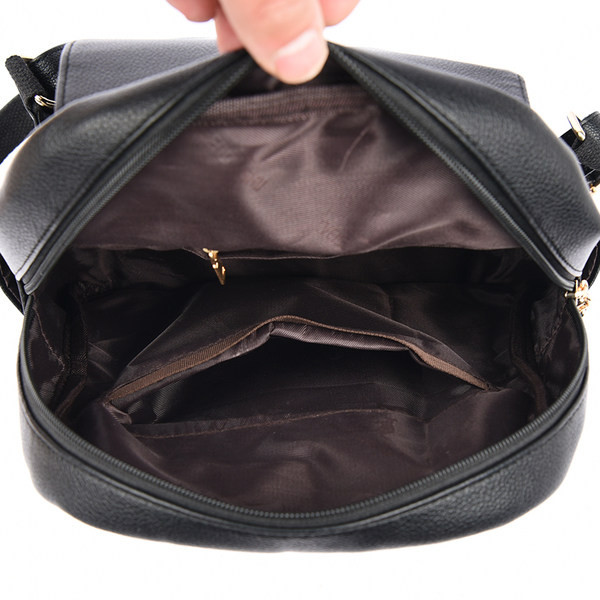 Ikdienas sieviešu eko ādas mugursoma ar metāla elementu