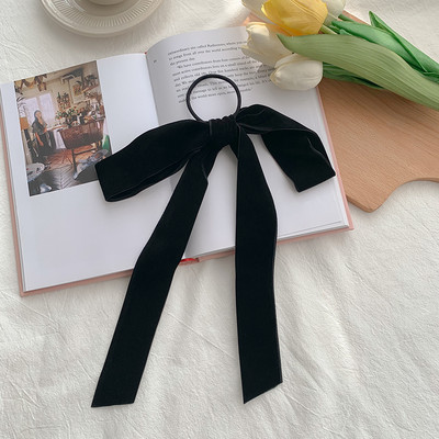 Дамски елегантен ластик с панделка