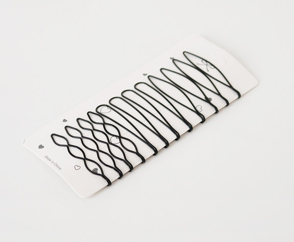 Дамска фиба за коса в черен цвят