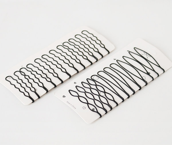 Дамска фиба за коса в черен цвят