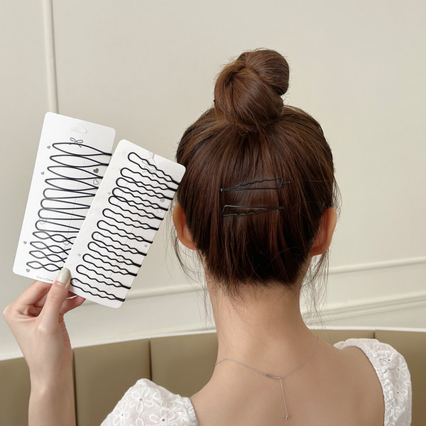 Дамска фиба за коса в черен цвят