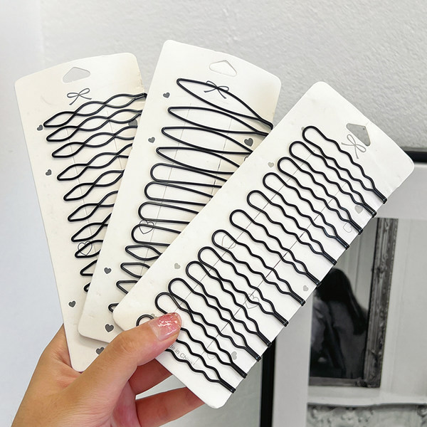 Дамска фиба за коса в черен цвят