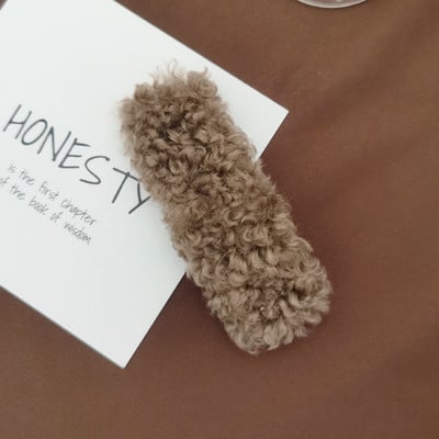 Дамска плюшена фиба за коса